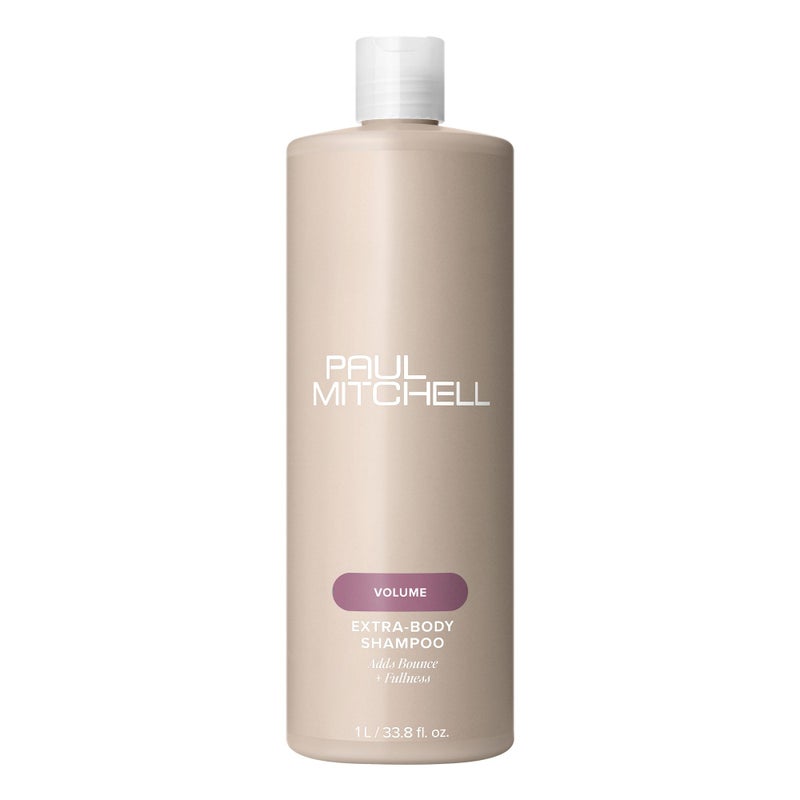 Paul Mitchell Extra-Body Shampoo, Adds Bounce + Fullness, For Fine Hair, 33.8 fl oz - Image 1