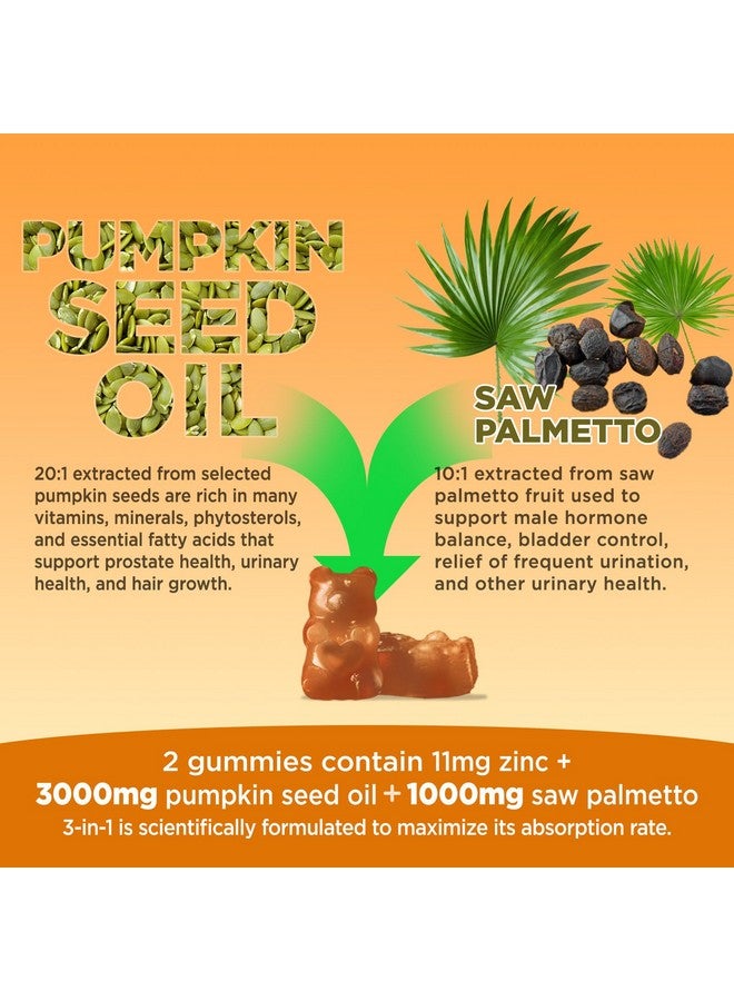 هوليجيند حلوى جيلاتينية بزيت بذور اليقطين من هوليجيند مع نخيل المنشار، مكمل غذائي بزيت بذور اليقطين العضوي لنمو الشعر وصحة البشرة، مستخلص نقي للغاية للنساء والرجال، ليمون، خالي من السكر، نباتي، 60 قرصًا - Image 3