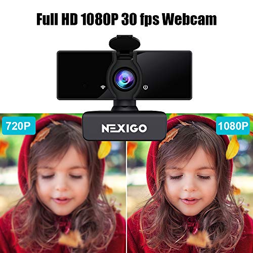 NexiGo N660 1080P Business Webcam, Dual Microphone & Privacy Cover, USB FHD Web Computer Camera, Plug and Play, for Zoom/Skype/Teams/Webex, Laptop MAC PC Desktop - Image 4