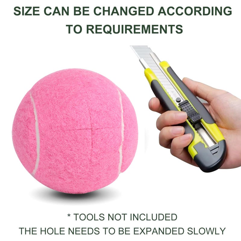 ANCKNE Tennis Balls For Walkers Pre Cut 4Pcs Walkers Legs Universal Precut Glide Balls  Heavy Duty Long Lasting Felt Pad Glide Coverings For Furniture Legs And Floor Protection (Pink) - Image 3