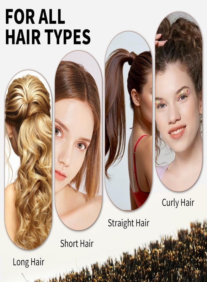 Combetter Boar Bristle Slick Back Hair Brush for Smoothing & Styling - Wide 7-Row Bristles for Sleek Frizz-Free,Ponytails,Buns & Baby Hair - Wooden Handle Brush for Women & Men - Suit for Sectioning & Parting - Image 5