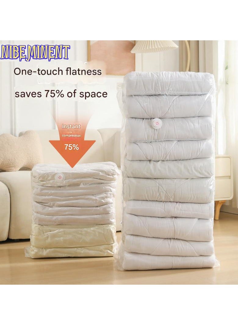 NIBEMINENT 10-Pack Extra Large No-Pump Vacuum Storage Bags， Large Compression Sealer Bags ，Space Saver for Clothes, Blankets & Seasonal Storage with 4 Sizes (XXL to M)  - Image 4
