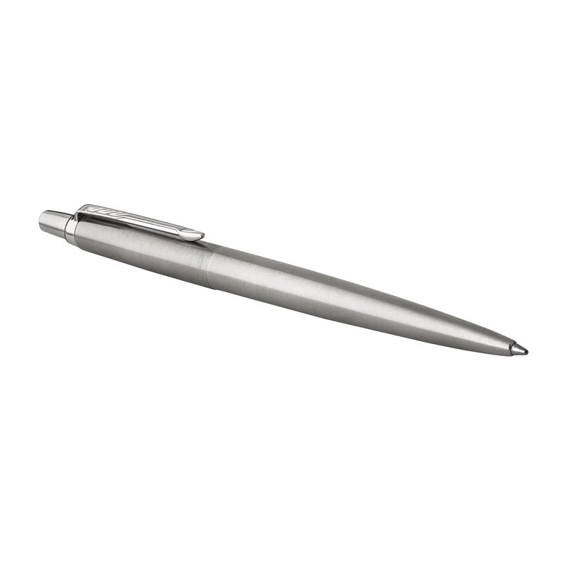 Parker Jotter Ballpoint Pen, Stainless Steel with Chrome Trim, Medium Point, Blue Ink - Smooth Writing, Sleek, Polished, Professional, Desk Essentials - Image 4