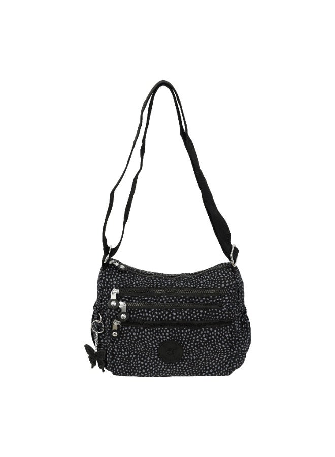 CAPRICE COLLECTION Unisex Medium Crossbody Bag – Charcoal Grey, Water-Resistant Nylon, 5.7L Capacity - Image 1