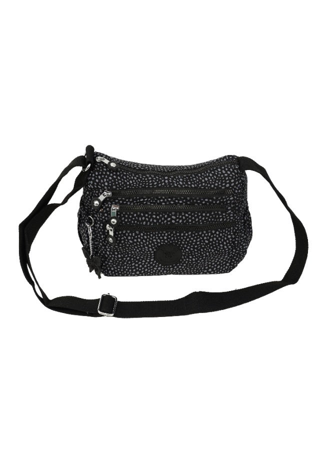 CAPRICE COLLECTION Unisex Medium Crossbody Bag – Charcoal Grey, Water-Resistant Nylon, 5.7L Capacity - Image 2