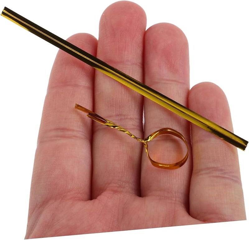 Gold Twist Ties 1600Pcs Reusable Metal Wire Ties For Food Storage Bread Snacks Packaging - Image 5