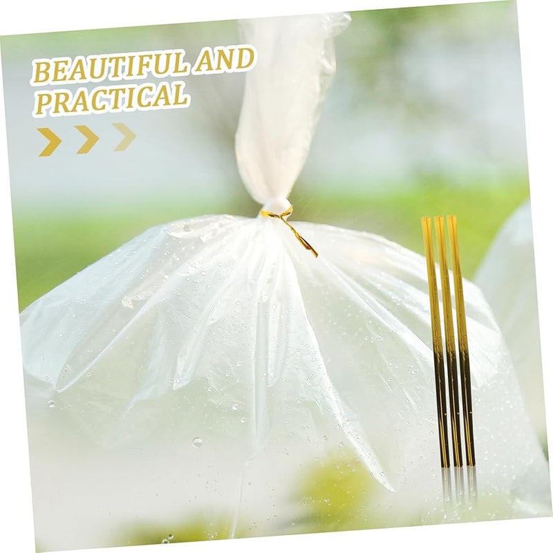 Gold Twist Ties 1600Pcs Reusable Metal Wire Ties For Food Storage Bread Snacks Packaging - Image 4