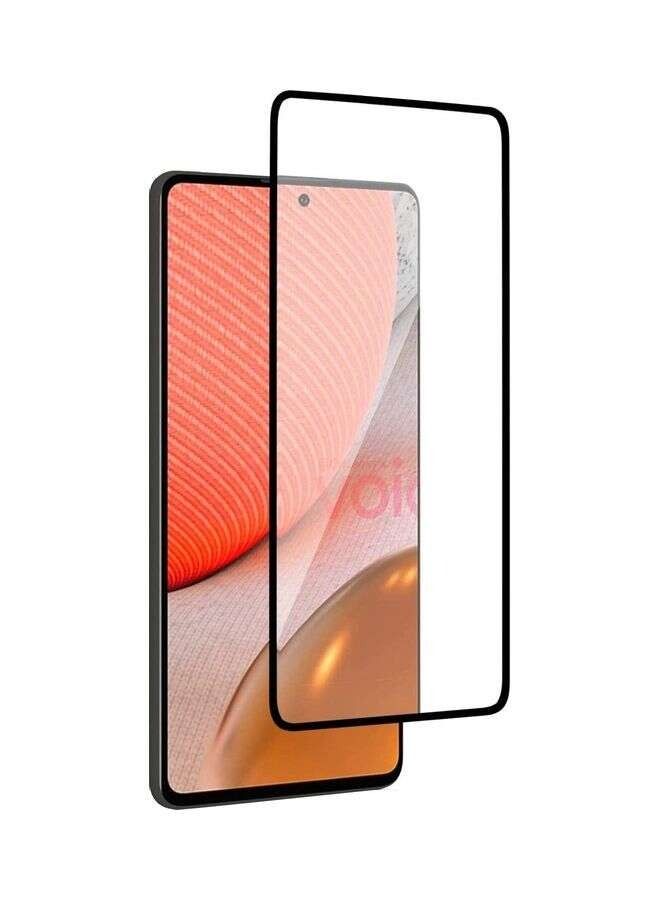 BORTONY Tempered Glass Screen Protector For Samsung Galaxy A72 5G Clear/Black - Image 1