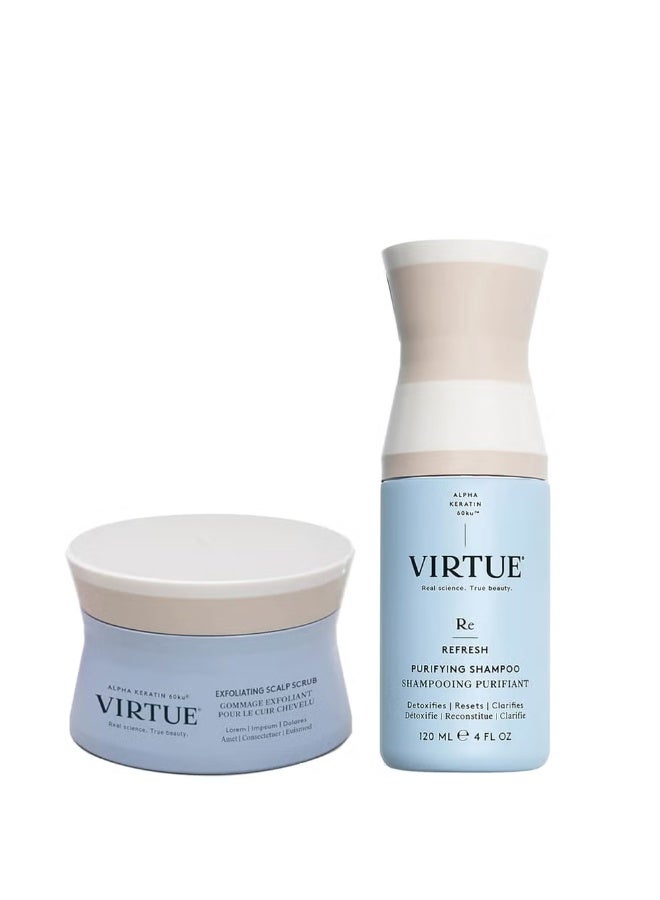 VIRTUE Purifying and Exfoliating Scalp Duo - Image 1
