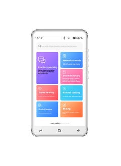 Generic Customized Processing English Learning Machine Artifact Listening Repeater Player Student-Specific Walkman Universal Type-Body Color:5inch White [synchronous Course + Five-dimensional Word Memorization]-Memory Capacity:32GB  - Image 1