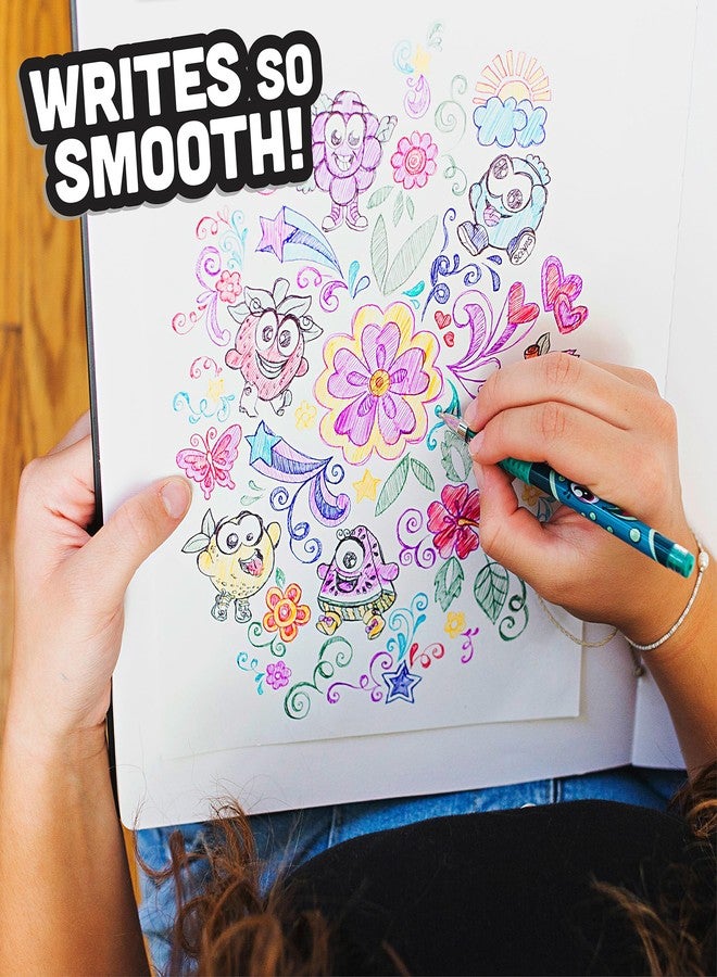 Scentos Scented Gel Pens for Kids - Assorted Colorful Pens - Fine Point Gel Pen Set - For Ages 3 and Up - 24 Count - Image 5