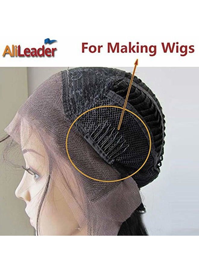 AliLeader Wig Combs and Clips - 100 Pcs 7-Teeth Black Wig Accessories for Securing and Making Wigs - Image 3