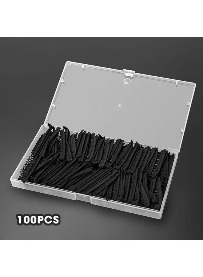AliLeader Wig Combs and Clips - 100 Pcs 7-Teeth Black Wig Accessories for Securing and Making Wigs - Image 2