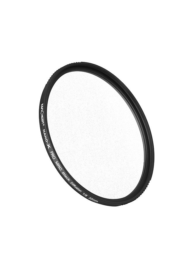 K&F Concept Soft Focus Filter Diffusion Filter Lens Black Mist 1/8 with Waterproof Scratch-resistant for Camera Lens 55mm Diameter  - Image 2