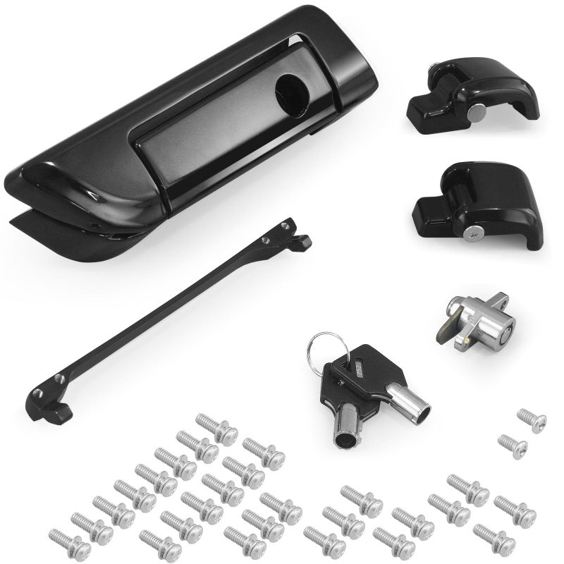 SWESGI Tour Trunk Latches BlackTour Trunk Lid Latch with Keys Fit for Harley Touring Road King Road Glide Street Glide Electra Glide UltraClassic 20142025 - Image 2