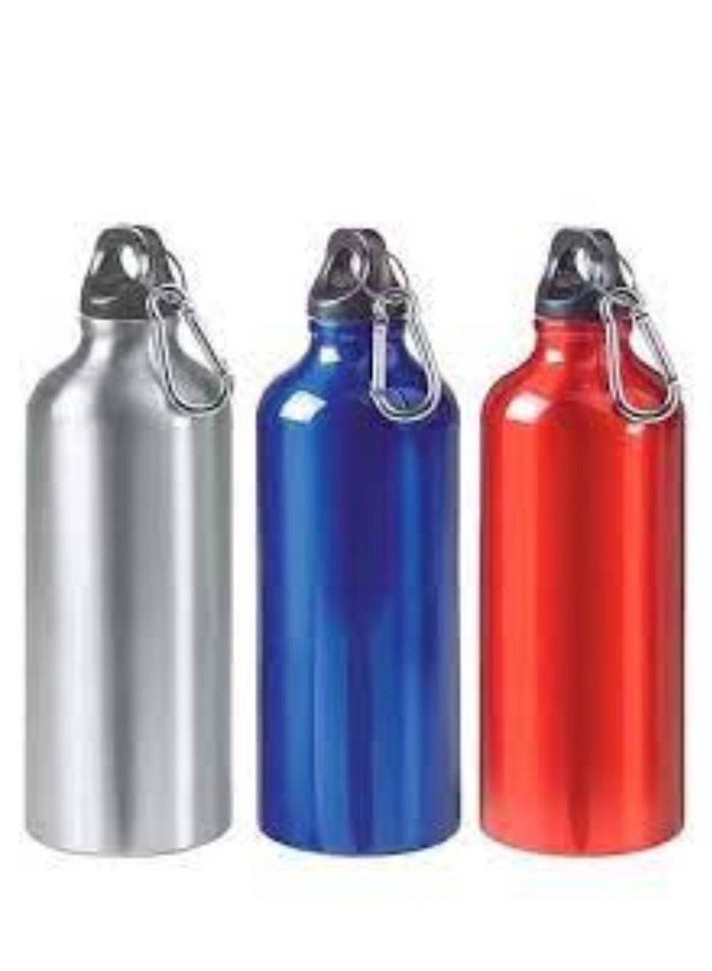 Vitacelli 2pcs Vacuum Insulated Water Bottle 500ML Stainless Steel Reusable Water Bottle Metal Leak Proof Sports Flask Silver - Image 3
