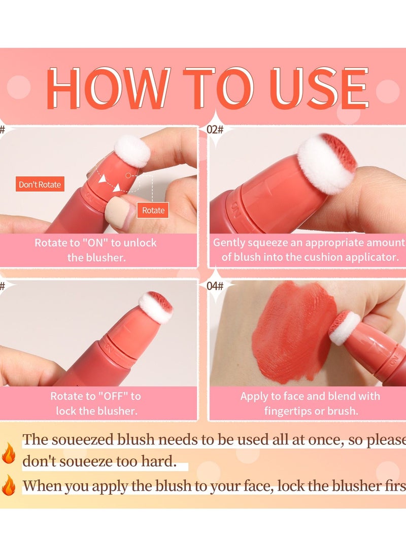 QIC Clear and Moist Face Liquid Blush with Cushion Applicator 02#  - Image 2