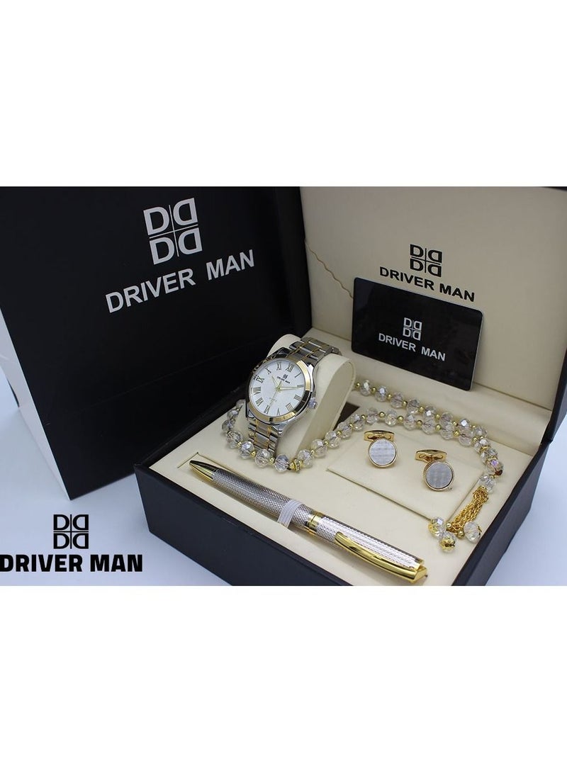 طقم رجالي كلاسيكي متكتمل يحتوي على 6 قطع