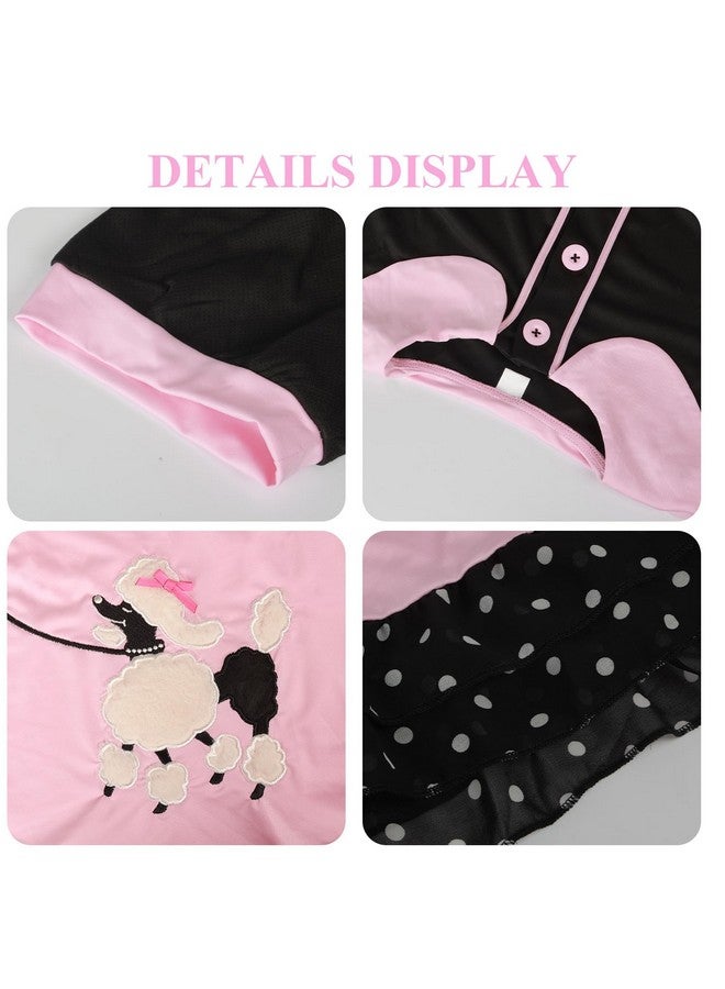 FAYBOX Poodle Skirt 1950S Costume Accessory Set Halloween 50S Costumes For Girls Daughter Sock Hop Skirts  - Image 5