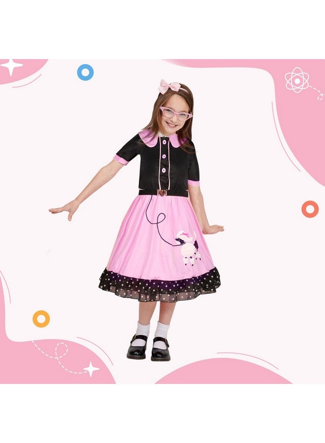FAYBOX Poodle Skirt 1950S Costume Accessory Set Halloween 50S Costumes For Girls Daughter Sock Hop Skirts  - Image 2
