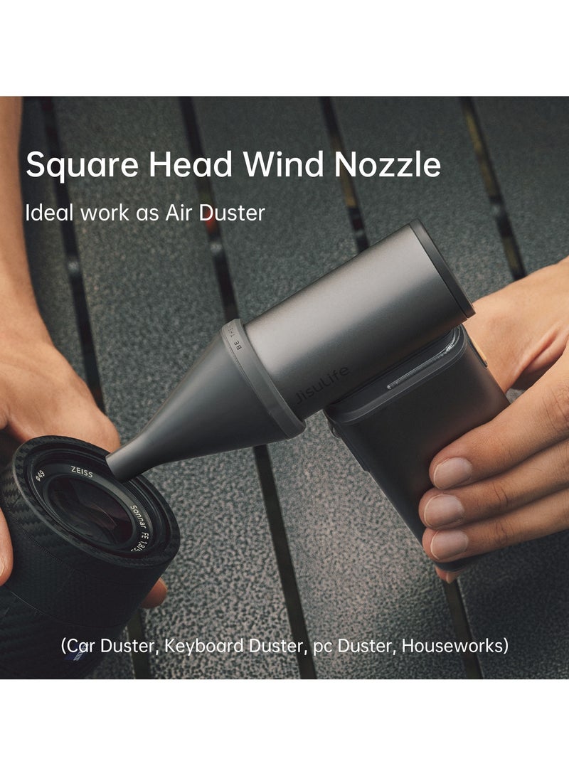 جيسيو لايف جيسو لايف الترا 1 مروحة محمولة باليد 2 في 1 ، بمحرك تربو قوي ]بسرعات مختلفة من %1 الى %100[، سرعة عالية 75,000 دورة في الدقيقة ، ببطارية داخلية بسعة mAh9000 قابلة للشحن السريع وشاشة LED ، المروحة متعددة االستخدامات - Image 3