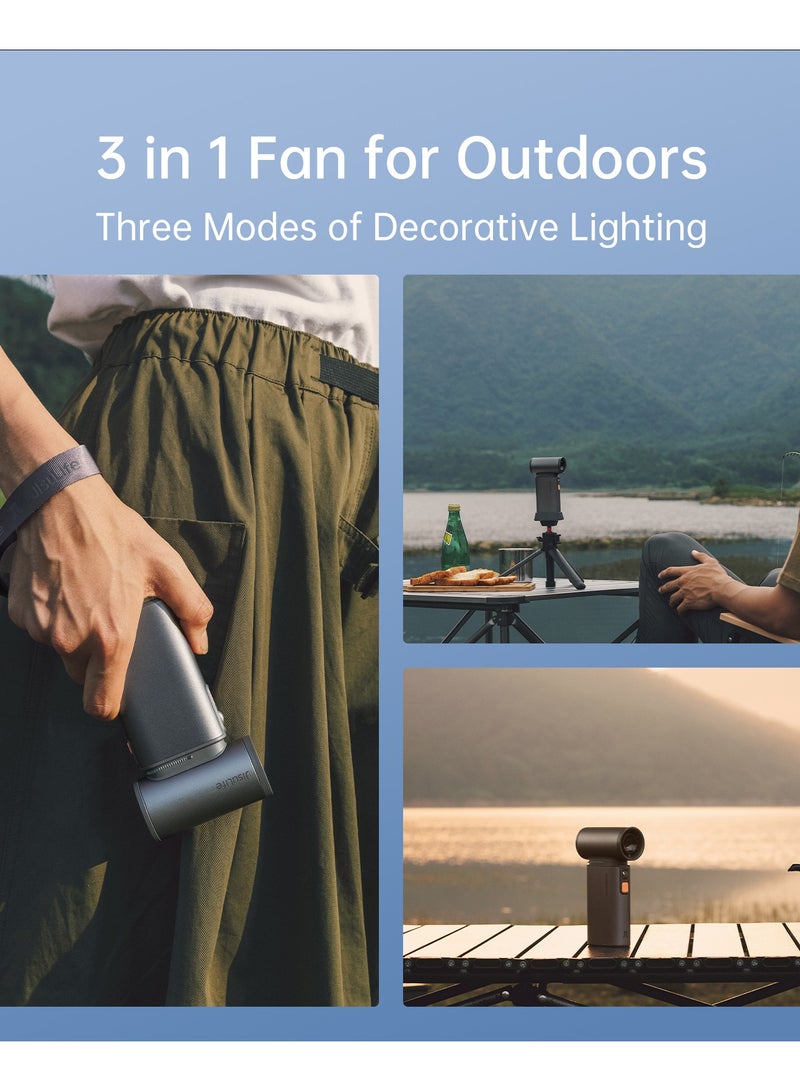 جيسيو لايف جيسو لايف الترا 1 مروحة محمولة باليد 2 في 1 ، بمحرك تربو قوي ]بسرعات مختلفة من %1 الى %100[، سرعة عالية 75,000 دورة في الدقيقة ، ببطارية داخلية بسعة mAh9000 قابلة للشحن السريع وشاشة LED ، المروحة متعددة االستخدامات - Image 5