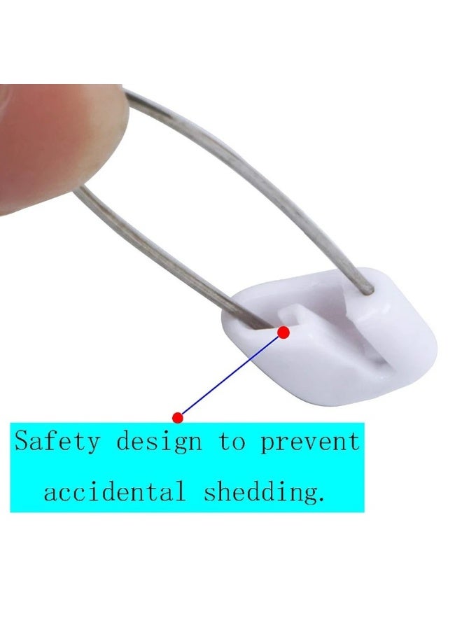 100 قطعة دبابيس أمان بلاستيكية للأطفال الرضع DIY حرفة الأطفال الرضع حفاضات قماشية دبابيس خياطة إبر خياطة - Image 3