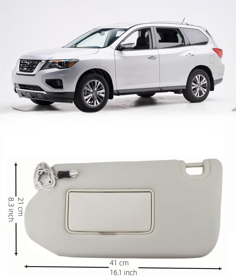 Wivplex Gray Sun Visor for Nissan and Infiniti - Image 2