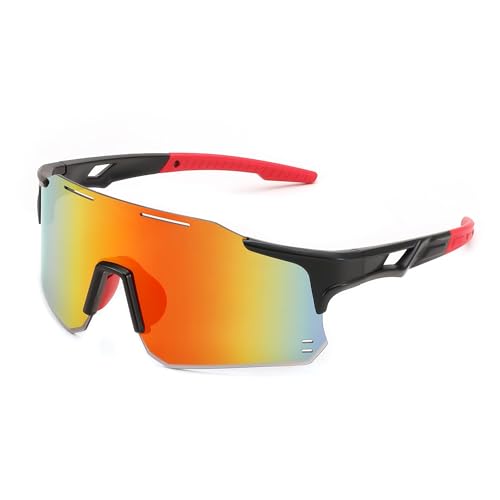 Karsaer Unisex UV Protected Cycling Glasses Sports Sunglasses for ,Youth Baseball Softball Running Sunglasses E1315, Multicolour, L - Image 1