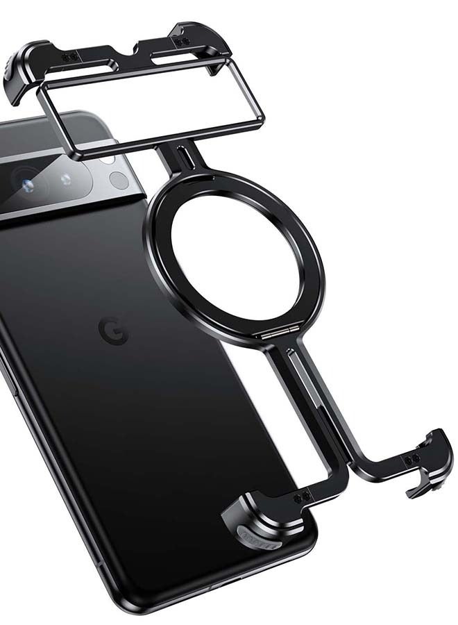 Suitable for Google Pixel 9proXL phone case, metal material, borderless design, anti drop and pressure resistance - Image 4