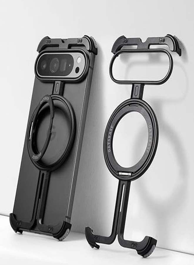 Suitable for Google Pixel 9proXL phone case, metal material, borderless design, anti drop and pressure resistance - Image 2