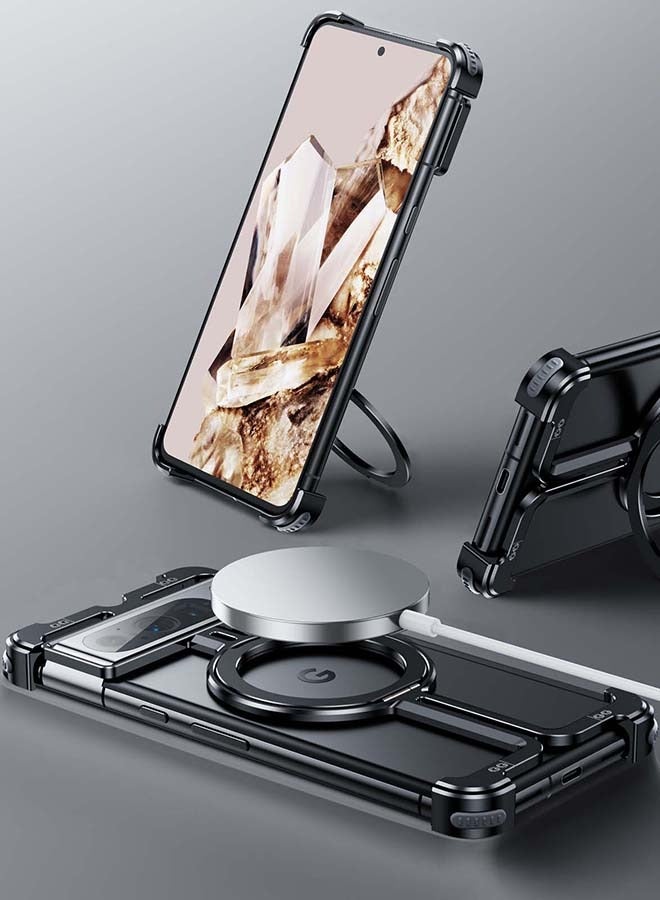 Suitable for Google Pixel 9proXL phone case, metal material, borderless design, anti drop and pressure resistance - Image 3