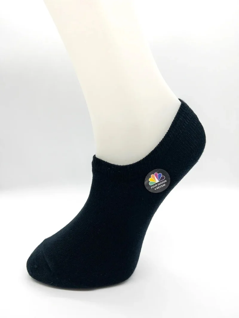 Ciho Socks Daily Women's 6 Pairs Smooth Modal Black-White Soft Touch Invisible Sneaker Booties Socks