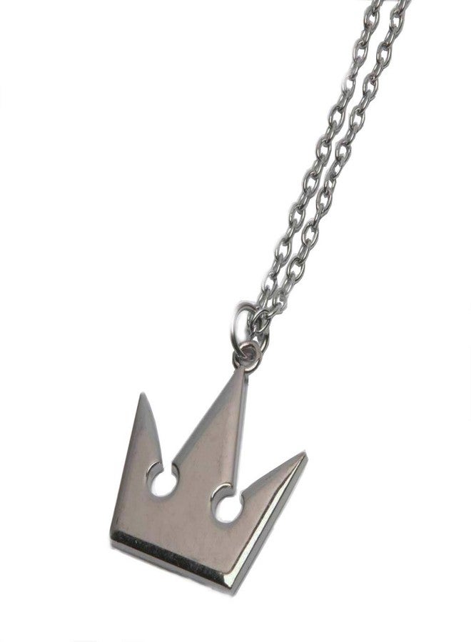 MEETCUTE yakangda Kingdom Hearts Sora Necklace Plated Halloween Cosplay Costume Sora Necklace Silver Crown Pendant Necklace Accessory - Image 1