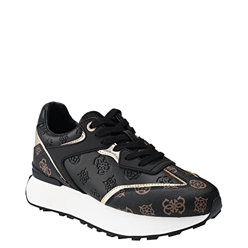 GUESS Women's LUCHIA Sneaker, Black Multi, 8 - Image 1