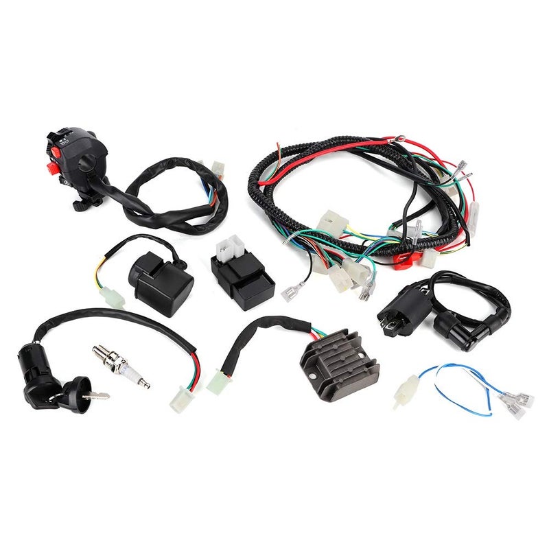 Electric Wiring Harness Wire CDI Assembly for ATV Quad Bike 200-300cc, Complete Electrical Accessory Kit for 4 - Stroke Upright Engine Buggy and 150cc Quad - Image 5