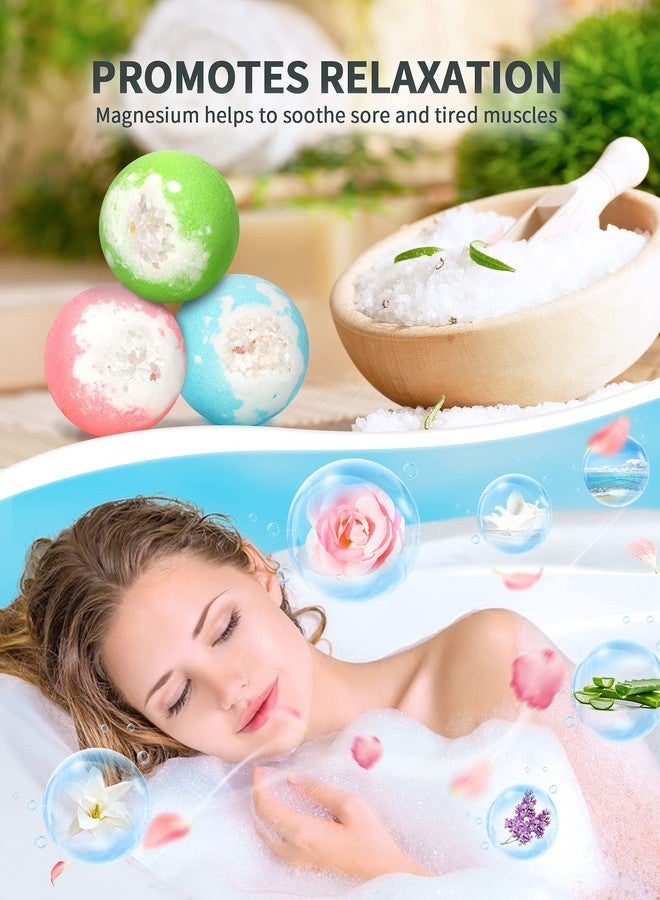 SHARLOVY Light Up Bath Bombs with Surprise Inside, 4.23 oz XL Natural Gift Set 6 with Essential Oils, Magnesium Large Bath Bombs for Women Relaxing Spa Skin Moisturize Gifts for Women - Image 5