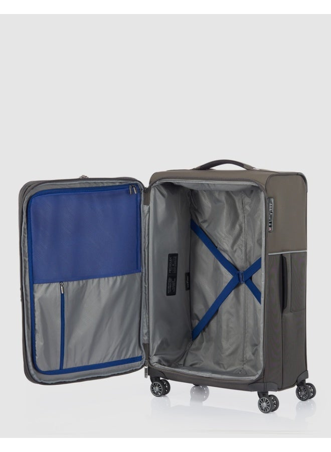 سامسونايت حقيبة سفر قابلة للتمدد 73H SP بطول 71 سم - رمادي بلاتيني (أمتعة ذات جانب ناعم) - Image 2