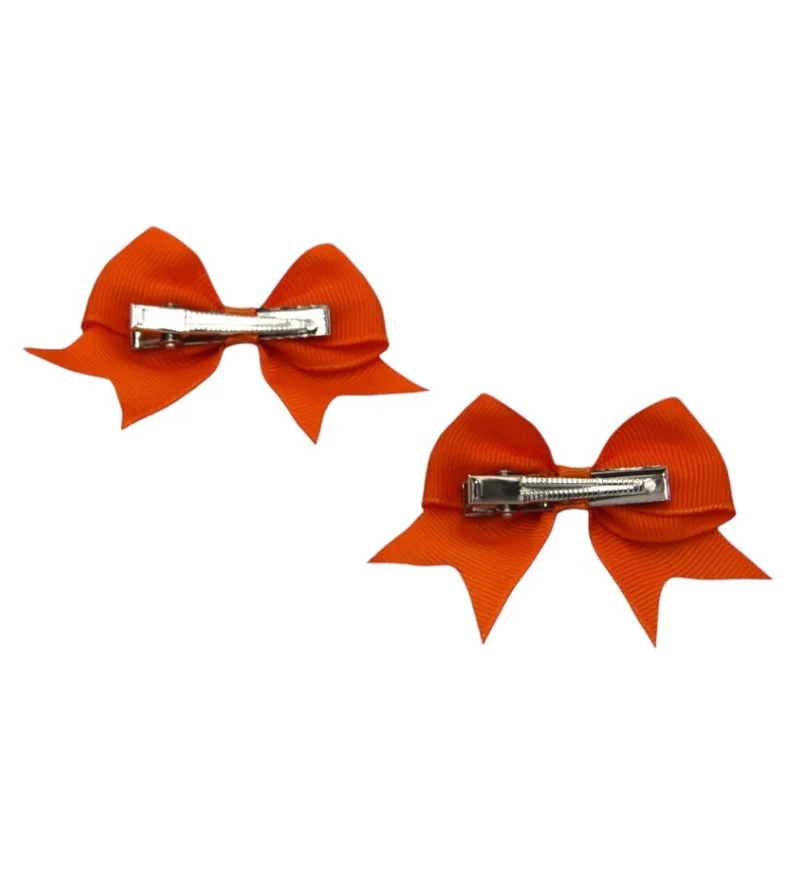 D'Daniela Yasmin Heart Shaped Glasses and Bow Barrette Clip Set For Babies and Girls - Orange