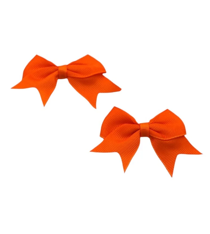D'Daniela Yasmin Heart Shaped Glasses and Bow Barrette Clip Set For Babies and Girls - Orange