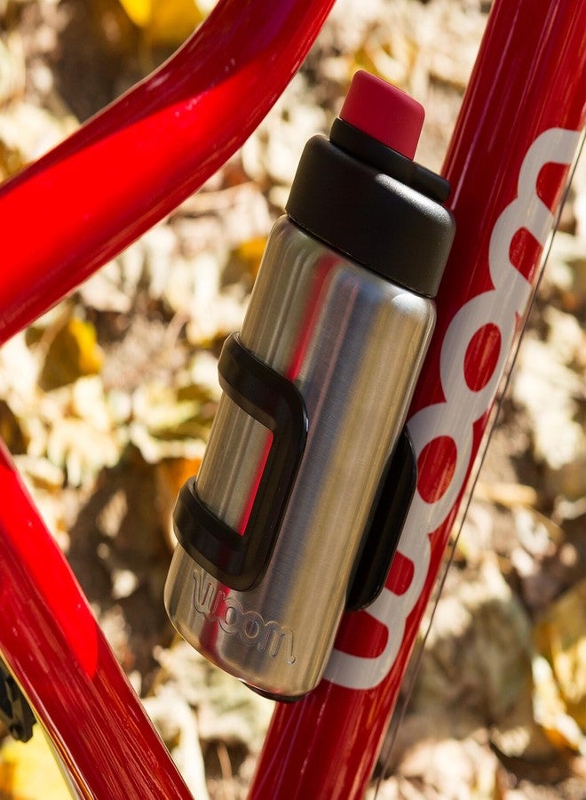 woom Glug Stainless Steel Bottle, Bicycle Compatible Water Bottle with Side-Load Mounting Cage for Youth & Child’s Bikes Accessory - Image 4