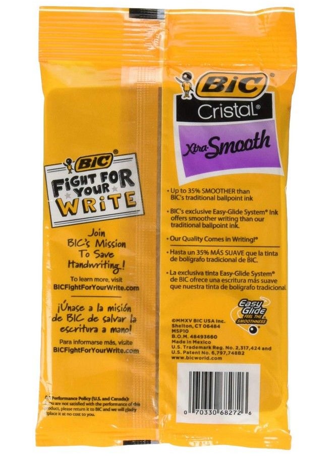 Bic 751766084321 أقلام كريستال إكسترا سموث ذات رأس متوسط باللون الأزرق. عبوة من 10 أقلام  - Image 3