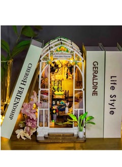 SYOSI DIY Dollhouse Room Kit, Flower Room Assembly Model, Build Ornament DIY Toy House Kit, Home Bedroom Insert Ornament With Furniture Wooden Crafts, Three-dimensional Puzzle, Room Decor, New Year Gift  - Image 5