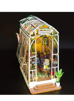 SYOSI DIY Dollhouse Room Kit, Flower Room Assembly Model, Build Ornament DIY Toy House Kit, Home Bedroom Insert Ornament With Furniture Wooden Crafts, Three-dimensional Puzzle, Room Decor, New Year Gift  - Image 2