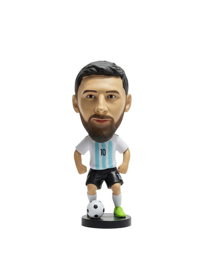 PRINTSHOP4ME Football Super Hero Bobble Head for Car Dashboard or Desk and Football Stars Jersey keychain - Image 1