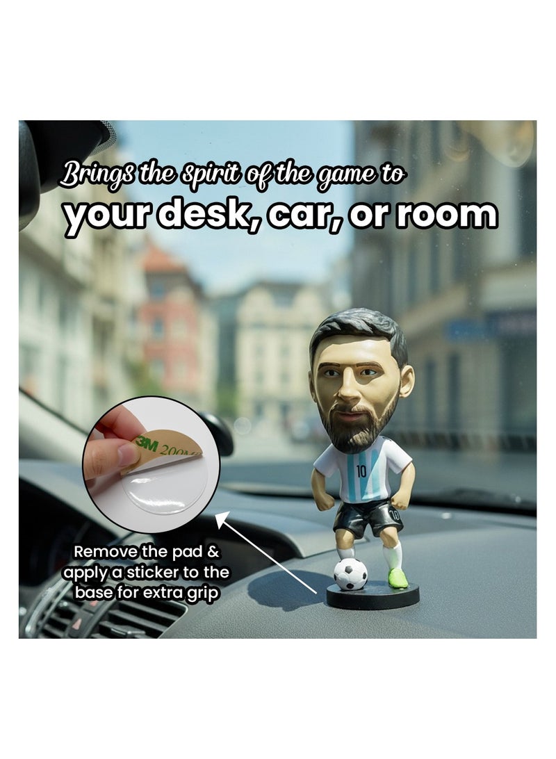 PRINTSHOP4ME Football Super Hero Bobble Head for Car Dashboard or Desk and Football Stars Jersey keychain - Image 2