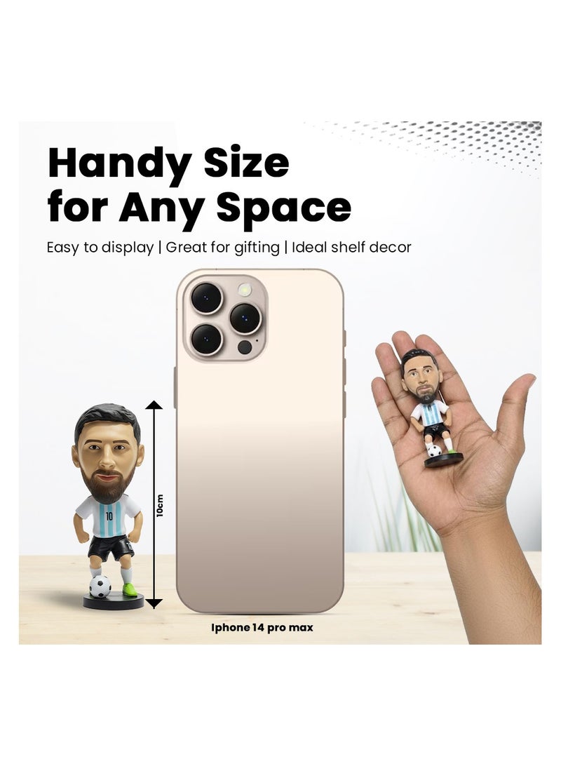 PRINTSHOP4ME Football Super Hero Bobble Head for Car Dashboard or Desk and Football Stars Jersey keychain - Image 3