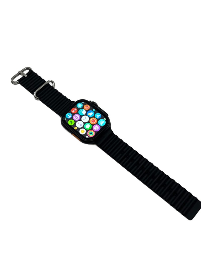 ادهوماكس ساعة ذكية جديدة اكس 8 الترا ماكس من ادهوماكس، تصميم انيق 49 ملم سلسلة 8، شاشة HD لتتبع اللياقة البدنية، شحن لاسلكي، تطبيق ويرفيت برو للجوال في اي او اس واندرويد للرجال والنساء - Image 1