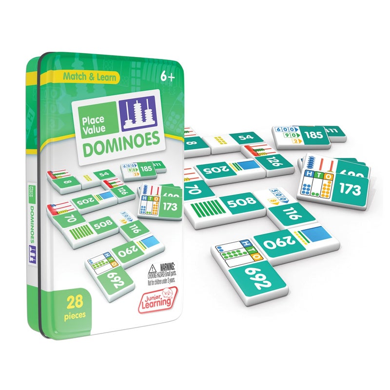 Junior Learning Place Value Dominoes Educational Action Games - Image 1