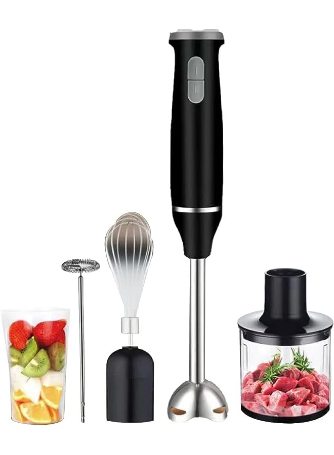 IAF Blender 5 in 1 Stainless Steel Stem with Chopper and Whisk 6-Speed Immersion Stick Blender - Image 1